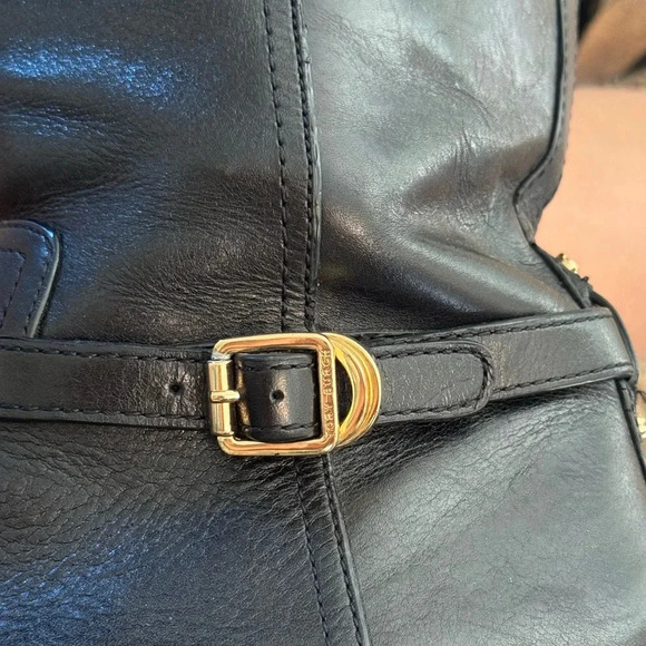 Tory Burch Marlene Black Leather Riding Boots - Picture 4 of 14